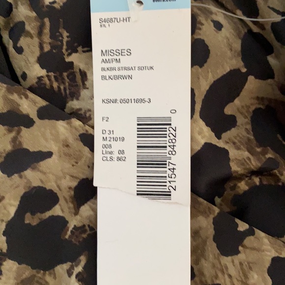 NWT London Style Leopard Print Dress 8 - Picture 7 of 8